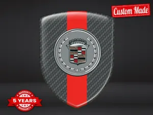 Cadillac Emblemi Resina Edizione Limitata Adesivi Bombati Lusso